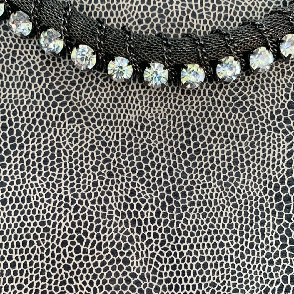 Jolibel sleeveless lined dress with removable jewelry necklace detail size 12 - Picture 5 of 11